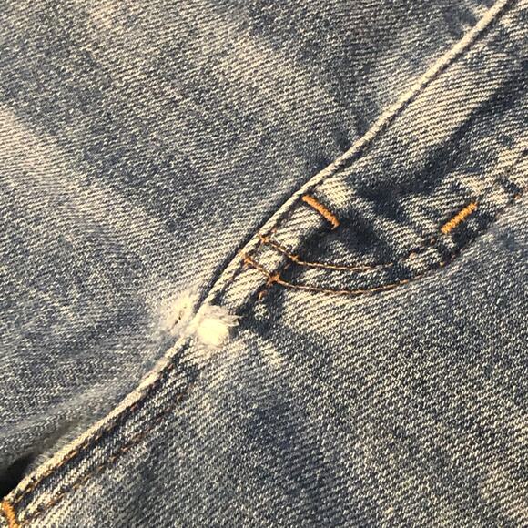 Madewell Slim Demi-Boot Distressed Raw Hem Jeans Size 27 - Picture 14 of 15
